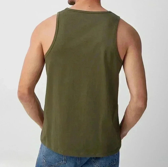 NWT Organic Cotton Tank Green Simons | Le31 Rounded Neck - Picture 2 of 8